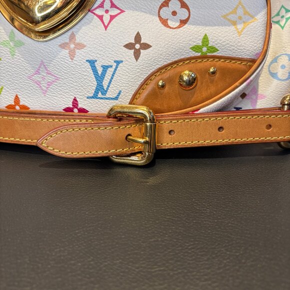 LOUIS VUITTON Takashi Murakami Monogram Multicolore Rita Bag White M40125 - Picture 14 of 16